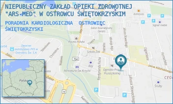 PORADNIA KARDIOLOGICZNA - NIEPUBLICZNY ZAKŁAD OPIEKI ZDROWOTNEJ "ARS-MED" W OSTROWCU ŚWIĘTOKRZYSKIM - SŁOWACKIEGO 23,  OSTROWIEC ŚWIĘTOKRZYSKI