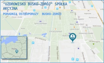 PORADNIA OSTEOPOROZY - "UZDROWISKO BUSKO-ZDRÓJ" SPÓŁKA AKCYJNA - 1 MAJA 14,  BUSKO-ZDRÓJ