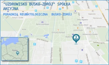 PORADNIA REUMATOLOGICZNA - "UZDROWISKO BUSKO-ZDRÓJ" SPÓŁKA AKCYJNA - 1 MAJA 14,  BUSKO-ZDRÓJ
