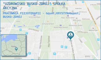PRACOWNIA FIZJOTERAPII - "KRYSTYNA" - "UZDROWISKO BUSKO-ZDRÓJ" SPÓŁKA AKCYJNA - RZEWUSKIEGO 3/5/7,  BUSKO-ZDRÓJ