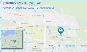 PORADNIA LOGOPEDYCZNA - STOWARZYSZENIE ESKULAP - MURARSKA 14,  STARACHOWICE