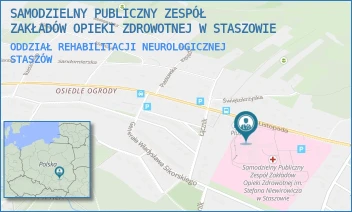 ODDZIAŁ REHABILITACJI NEUROLOGICZNEJ - SAMODZIELNY PUBLICZNY ZESPÓŁ ZAKŁADÓW OPIEKI ZDROWOTNEJ W STASZOWIE - 11 LISTOPADA 78,  STASZÓW