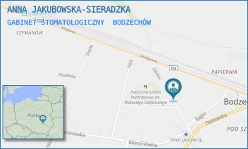 GABINET STOMATOLOGICZNY - ANNA JAKUBOWSKA-SIERADZKA - SZKOLNA 7,  BODZECHÓW
