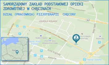 DZIAŁ (PRACOWNIA) FIZJOTERAPII - SAMORZĄDOWY ZAKŁAD PODSTAWOWEJ OPIEKI ZDROWOTNEJ W CHĘCINACH - OSIEDLE PÓŁNOC 10,  CHĘCINY