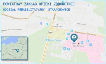 ODDZIAŁ REHABILITACYJNY - POWIATOWY ZAKŁAD OPIEKI ZDROWOTNEJ - BATALIONÓW CHŁOPSKICH 6,  STARACHOWICE