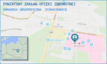PORADNIA LOGOPEDYCZNA - POWIATOWY ZAKŁAD OPIEKI ZDROWOTNEJ - BATALIONÓW CHŁOPSKICH 6,  STARACHOWICE
