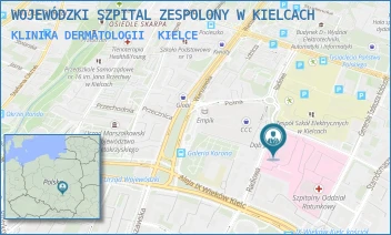 KLINIKA DERMATOLOGII - WOJEWÓDZKI SZPITAL ZESPOLONY W KIELCACH - RADIOWA 7,  KIELCE