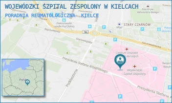 PORADNIA REUMATOLOGICZNA - WOJEWÓDZKI SZPITAL ZESPOLONY W KIELCACH - GRUNWALDZKA 45,  KIELCE