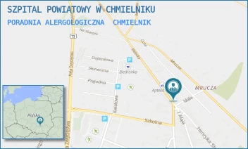PORADNIA ALERGOLOGICZNA - SZPITAL POWIATOWY W CHMIELNIKU - KIELECKA 1-3,  CHMIELNIK