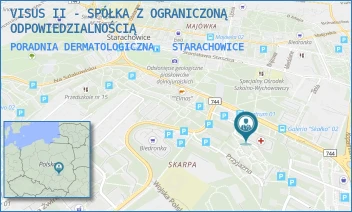 PORADNIA DERMATOLOGICZNA. - VISUS II - SPÓŁKA Z OGRANICZONĄ ODPOWIEDZIALNOŚCIĄ - MEDYCZNA 3,  STARACHOWICE