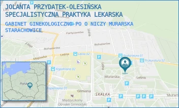 GABINET GINEKOLOGICZNO-POONICZY MURARSKA - JOLANTA PRZYDATEK-OLESIŃSKA SPECJALISTYCZNA PRAKTYKA LEKARSKA - MURARSKA 14/103/107,  STARACHOWICE