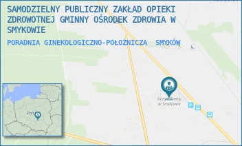 PORADNIA GINEKOLOGICZNO-POŁOŻNICZA - SAMODZIELNY PUBLICZNY ZAKŁAD OPIEKI ZDROWOTNEJ GMINNY OŚRODEK ZDROWIA W SMYKOWIE - 91,  SMYKÓW