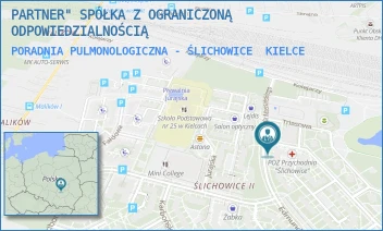 PORADNIA PULMONOLOGICZNA - ŚLICHOWICE - PARTNER" SPÓŁKA Z OGRANICZONĄ ODPOWIEDZIALNOŚCIĄ - DEWOŃSKA 19,  KIELCE