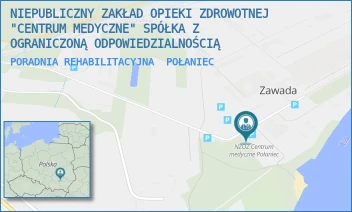 PORADNIA REHABILITACYJNA - NIEPUBLICZNY ZAKŁAD OPIEKI ZDROWOTNEJ "CENTRUM MEDYCZNE" SPÓŁKA Z OGRANICZONĄ ODPOWIEDZIALNOŚCIĄ - ZAWADA 24,  POŁANIEC