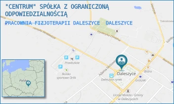 PRACOWNIA FIZJOTERAPII DALESZYCE - "CENTRUM" SPÓŁKA Z OGRANICZONĄ ODPOWIEDZIALNOŚCIĄ - PL. STASZICA 22,  DALESZYCE