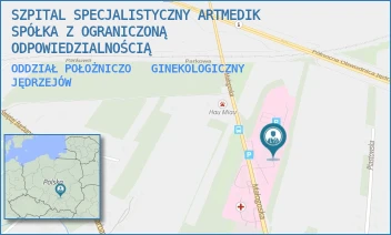 ODDZIAŁ POŁOŻNICZO   GINEKOLOGICZNY - SZPITAL SPECJALISTYCZNY ARTMEDIK SPÓŁKA Z OGRANICZONĄ ODPOWIEDZIALNOŚCIĄ - MAŁOGOSKA 25,  JĘDRZEJÓW