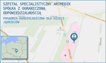 PORADNIA KARDIOLOGICZNA DLA DZIECI - SZPITAL SPECJALISTYCZNY ARTMEDIK SPÓŁKA Z OGRANICZONĄ ODPOWIEDZIALNOŚCIĄ - MAŁOGOSKA 25,  JĘDRZEJÓW