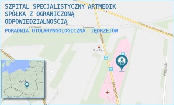 PORADNIA OTOLARYNGOLOGICZNA - SZPITAL SPECJALISTYCZNY ARTMEDIK SPÓŁKA Z OGRANICZONĄ ODPOWIEDZIALNOŚCIĄ - MAŁOGOSKA 25,  JĘDRZEJÓW