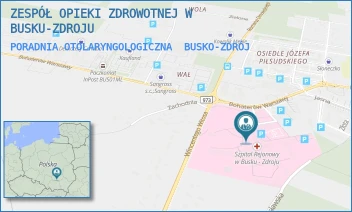 PORADNIA OTOLARYNGOLOGICZNA - ZESPÓŁ OPIEKI ZDROWOTNEJ W BUSKU-ZDROJU - BOHATERÓW WARSZAWY 67,  BUSKO-ZDRÓJ