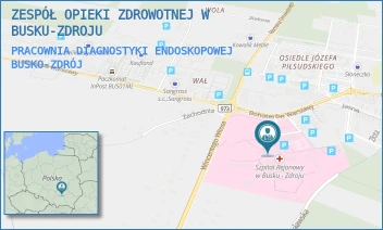 PRACOWNIA DIAGNOSTYKI ENDOSKOPOWEJ - ZESPÓŁ OPIEKI ZDROWOTNEJ W BUSKU-ZDROJU - BOHATERÓW WARSZAWY 67,  BUSKO-ZDRÓJ