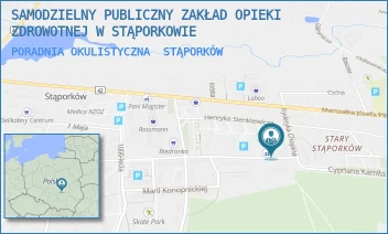 PORADNIA OKULISTYCZNA - SAMODZIELNY PUBLICZNY ZAKŁAD OPIEKI ZDROWOTNEJ W STĄPORKOWIE - SŁOWACKIEGO 2,  STĄPORKÓW