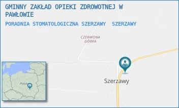 PORADNIA STOMATOLOGICZNA SZERZAWY - GMINNY ZAKŁAD OPIEKI ZDROWOTNEJ W PAWŁOWIE - 71A,  SZERZAWY