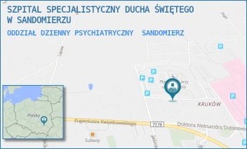ODDZIAŁ DZIENNY PSYCHIATRYCZNY - SZPITAL SPECJALISTYCZNY DUCHA ŚWIĘTEGO W SANDOMIERZU - SCHINZLA 13,  SANDOMIERZ