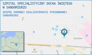 ZESPÓŁ DOMOWEJ DIALIZOTERAPII OTRZEWNOWEJ - SZPITAL SPECJALISTYCZNY DUCHA ŚWIĘTEGO W SANDOMIERZU - SCHINZLA 13,  SANDOMIERZ