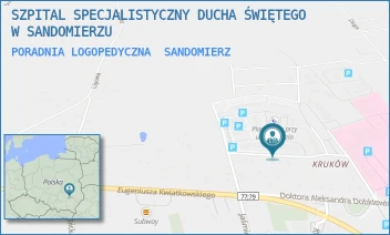 PORADNIA LOGOPEDYCZNA - SZPITAL SPECJALISTYCZNY DUCHA ŚWIĘTEGO W SANDOMIERZU - SCHINZLA 13,  SANDOMIERZ