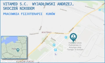 PRACOWNIA FIZJOTERAPII - VITAMED S.C.  WYJADŁOWSKI ANDRZEJ, SKOCZEŃ NIKODEM - FABRYCZNA 1,  KUNÓW
