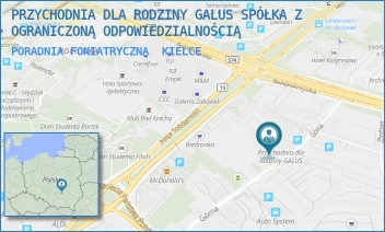 PORADNIA FONIATRYCZNA - PRZYCHODNIA DLA RODZINY GALUS SPÓŁKA Z OGRANICZONĄ ODPOWIEDZIALNOŚCIĄ - GÓRNA 19A,  KIELCE