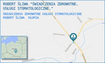 ŚWIADCZENIA ZDROWOTNE USŁUGI STOMATOLOGICZNE ROBERT ŚLIWA - ROBERT ŚLIWA "ŚWIADCZENIA ZDROWOTNE. USŁUGI STOMATOLOGICZNE." - JEDRZEJOWSKA 2/A,  SŁUPIA