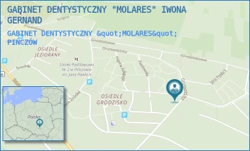 GABINET DENTYSTYCZNY "MOLARES" - GABINET DENTYSTYCZNY "MOLARES" IWONA GERNAND - GRUNWALDZKA 14B,  PIŃCZÓW
