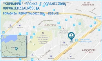 PORADNIA REUMATOLOGICZNA - "SUPRAMED" SPÓŁKA Z OGRANICZONĄ ODPOWIEDZIALNOŚCIĄ - WARSZAWSKA 151,  KIELCE