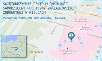 PORADNIA MEDYCYNY NUKLEARNEJ - ŚWIĘTOKRZYSKIE CENTRUM ONKOLOGII SAMODZIELNY PUBLICZNY ZAKŁAD OPIEKI ZDROWOTNEJ W KIELCACH - ARTWIŃSKIEGO 3,  KIELCE