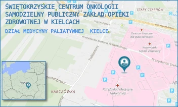 DZIAŁ MEDYCYNY PALIATYWNEJ - ŚWIĘTOKRZYSKIE CENTRUM ONKOLOGII SAMODZIELNY PUBLICZNY ZAKŁAD OPIEKI ZDROWOTNEJ W KIELCACH - ARTWIŃSKIEGO 3,  KIELCE