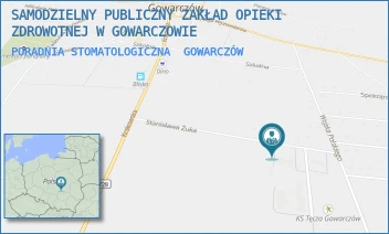 PORADNIA STOMATOLOGICZNA - SAMODZIELNY PUBLICZNY ZAKŁAD OPIEKI ZDROWOTNEJ W GOWARCZOWIE - STANISŁAWA ŻUKA 5,  GOWARCZÓW