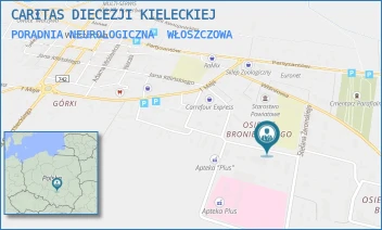 PORADNIA NEUROLOGICZNA - CARITAS DIECEZJI KIELECKIEJ - OS.BRONIEWSKIEGO 7A,  WŁOSZCZOWA