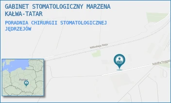 PORADNIA CHIRURGII STOMATOLOGICZNEJ - GABINET STOMATOLOGICZNY MARZENA KAŁWA-TATAR - ADOLFA DYGASIŃSKIEGO 126,  JĘDRZEJÓW