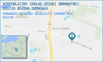 PORADNIA LECZENIA GRUŹLICY I CHORÓB PŁUC - NIEPUBLICZNY ZAKŁAD OPIEKI ZDROWOTNEJ BILCZA BOŻENA DOMAGAŁA - KSIĘDZA ŚCIEGIENNEGO 7A/-,  BILCZA