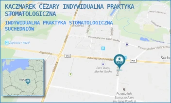 INDYWIDUALNA PRAKTYKA STOMATOLOGICZNA - KACZMAREK CEZARY INDYWIDUALNA PRAKTYKA STOMATOLOGICZNA - E.PECK 9A,  SUCHEDNIÓW