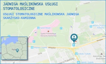 USŁUGI STOMATOLOGICZNE MAŚLIKOWSKA JADWIGA - JADWIGA MAŚLIKOWSKA USŁUGI STOMATOLOGICZNE - SOKOLA 44/39,  SKARŻYSKO-KAMIENNA