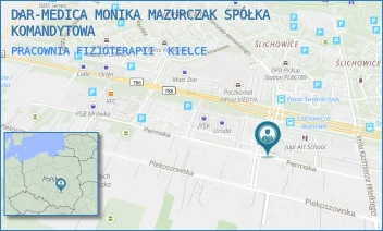 PRACOWNIA FIZJOTERAPII - DAR-MEDICA MONIKA MAZURCZAK SPÓŁKA KOMANDYTOWA - SZAJNOWICZA - IWANOWA 13/F,  KIELCE