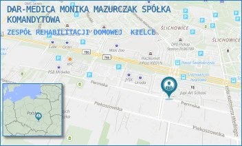 ZESPÓŁ REHABILITACJI DOMOWEJ - DAR-MEDICA MONIKA MAZURCZAK SPÓŁKA KOMANDYTOWA - SZAJNOWICZA - IWANOWA 13/F,  KIELCE