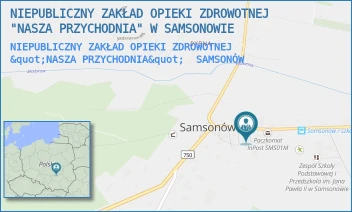 NIEPUBLICZNY ZAKŁAD OPIEKI ZDROWOTNEJ "NASZA PRZYCHODNIA" - NIEPUBLICZNY ZAKŁAD OPIEKI ZDROWOTNEJ "NASZA PRZYCHODNIA" W SAMSONOWIE - SAMSONÓW 24,  SAMSONÓW