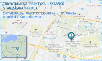 INDYWIDUALNA PRAKTYKA LEKARSKA - ST.PROKSA - INDYWIDUALNA PRAKTYKA LEKARSKA - STANISŁAWA PROKSA - OŚ.OGRODY 29,  OSTROWIEC ŚWIĘTOKRZYSKI