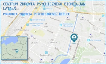 PORADNIA ZDROWIA PSYCHICZNEGO - CENTRUM ZDROWIA PSYCHICZNEGO BIOMED-JAN LATAŁA - STASZICA 6/1,  KIELCE