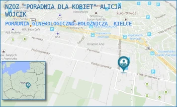 PORADNIA GINEKOLOGICZNO-POŁOŻNICZA - NZOZ "PORADNIA DLA KOBIET" ALICJA WÓJCIK - PIEKOSZOWSKA 126,  KIELCE