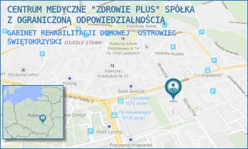 GABINET REHABILITACJI DOMOWEJ - CENTRUM MEDYCZNE "ZDROWIE PLUS" A. REZNER SPÓŁKA KOMANDYTOWA - SŁONECZNA 10,  OSTROWIEC ŚWIĘTOKRZYSKI