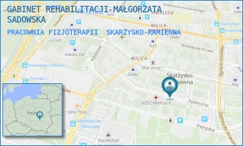 PRACOWNIA FIZJOTERAPII - GABINET REHABILITACJI MAŁGORZATA SADOWSKA - APTECZNA 7,  SKARŻYSKO-KAMIENNA